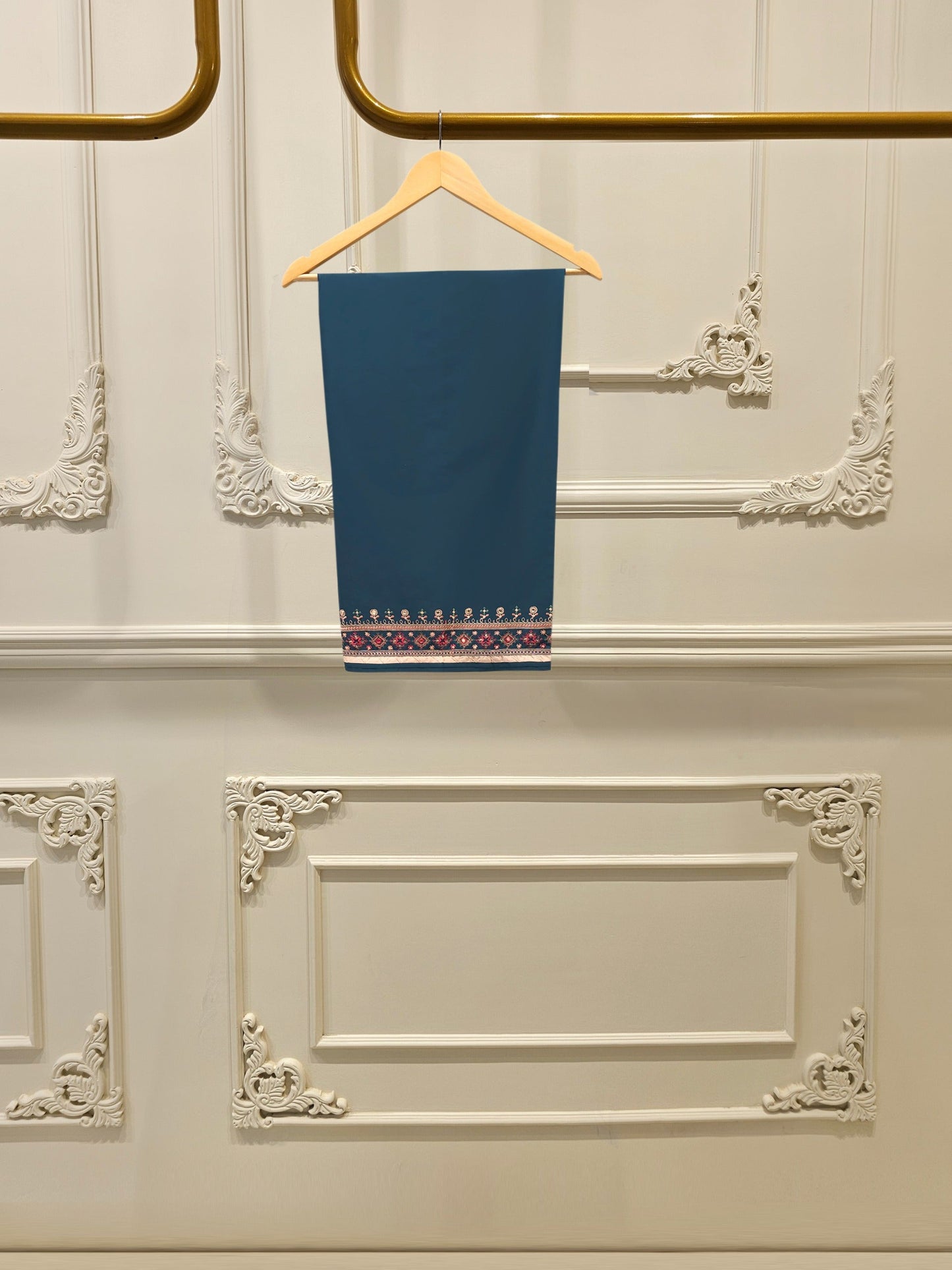2 Piece - Embroidered Cambric Suit