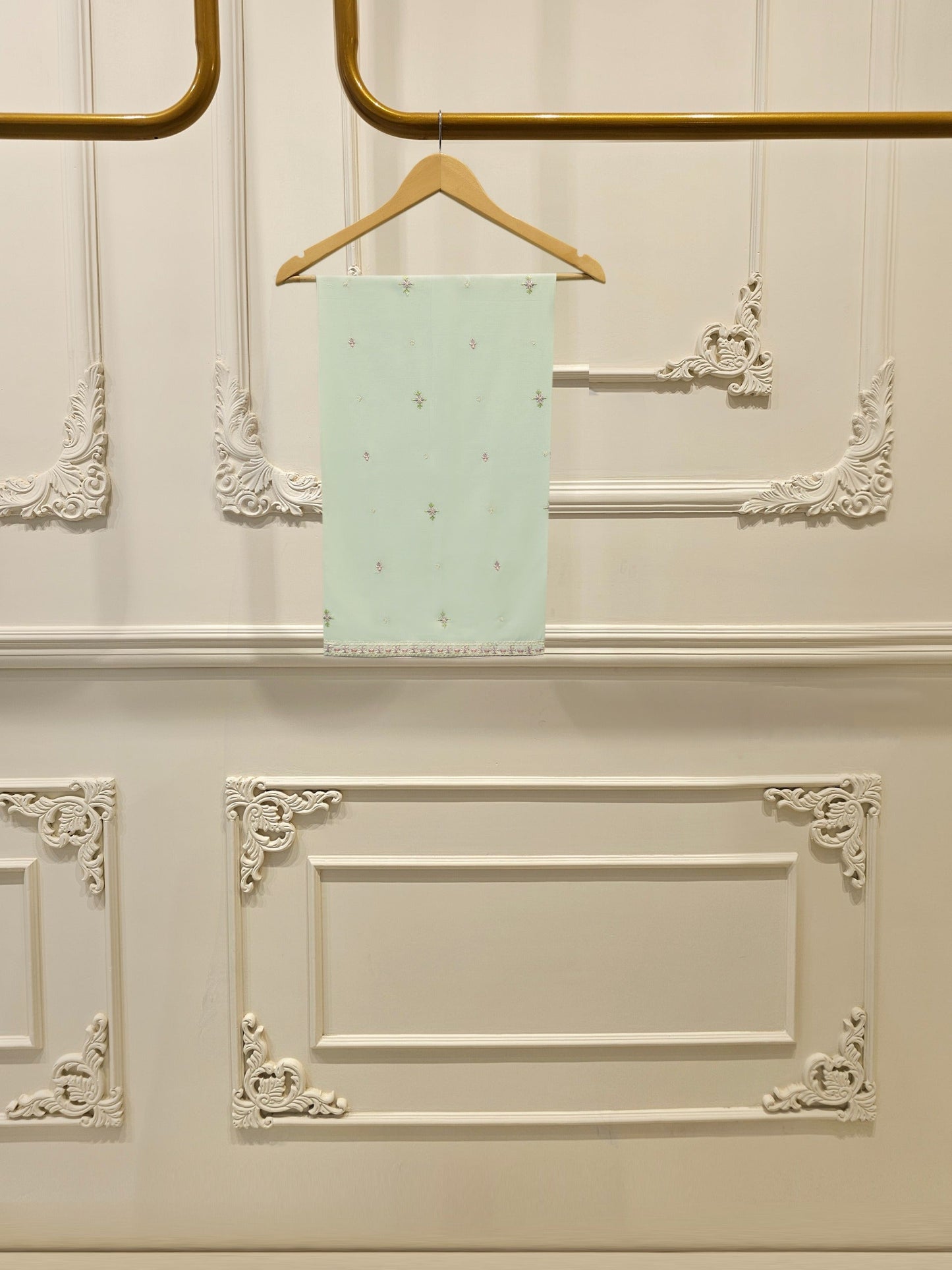 2 Piece - Embroidered Cambric Suit
