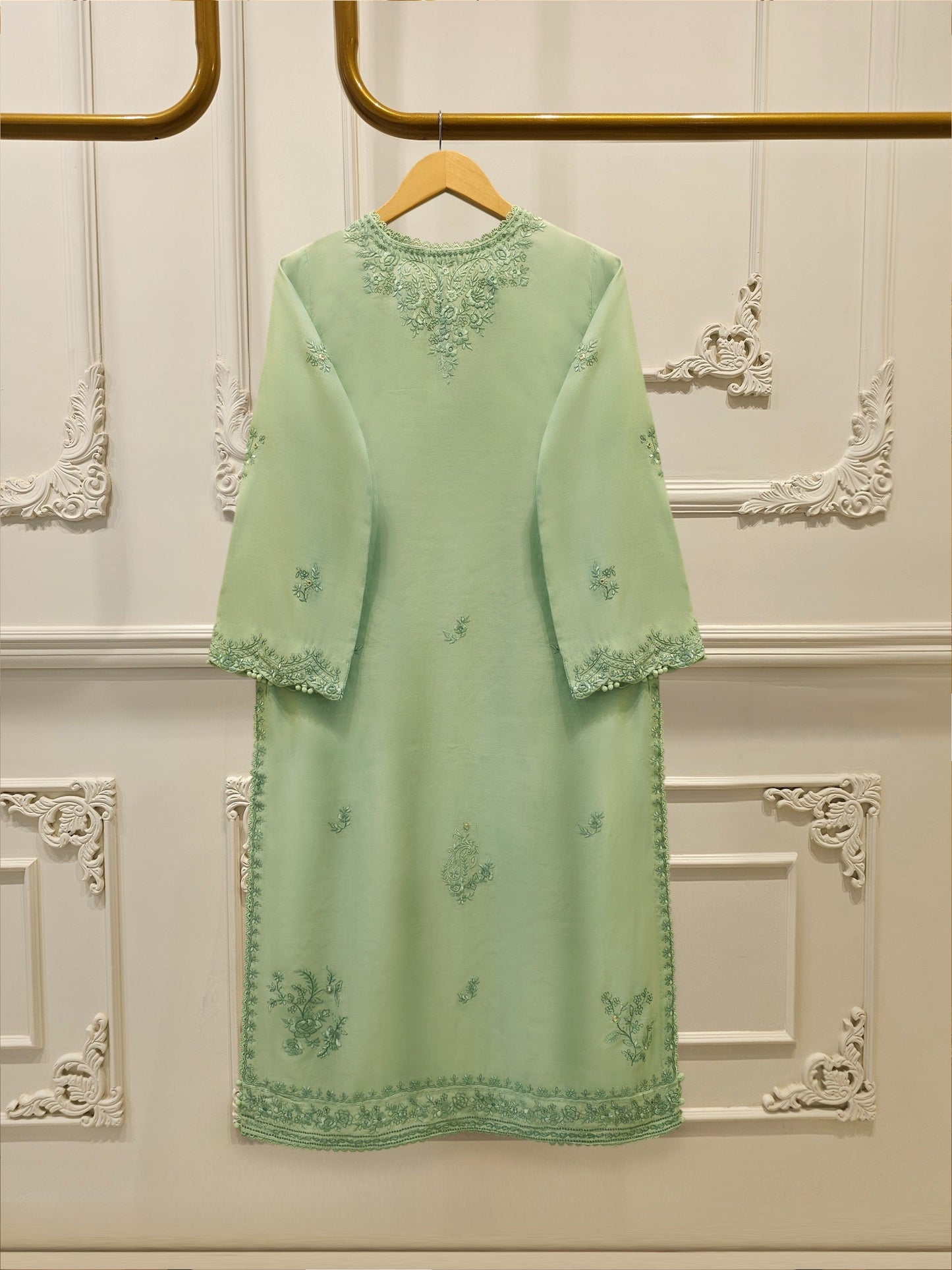 Embroidered Kora Cotton Shirt