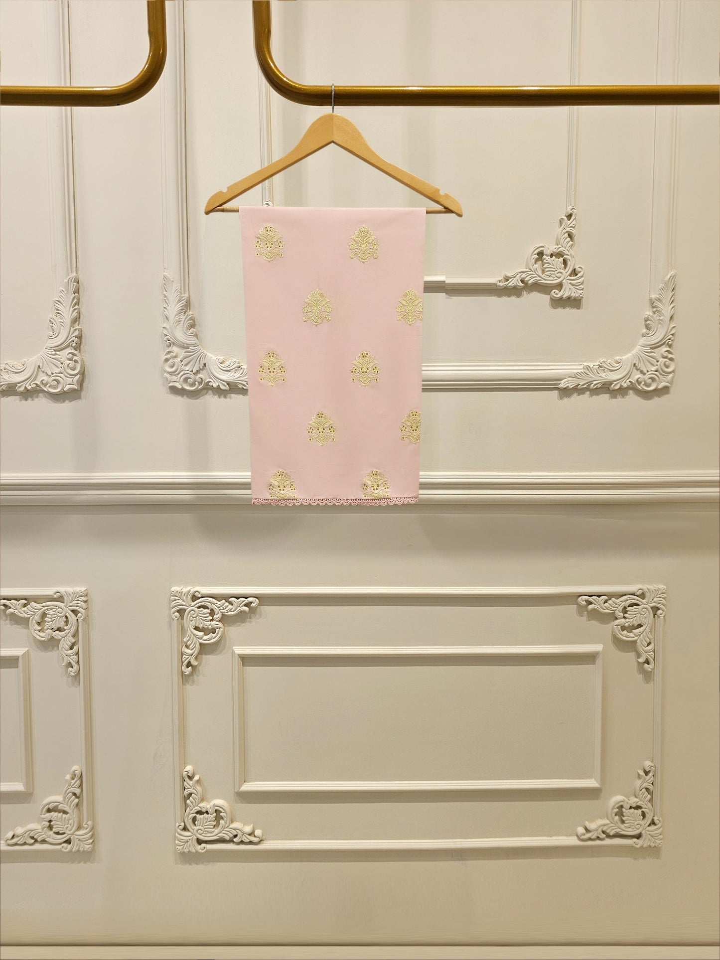 3 Piece - Embroidered Cambric Suit
