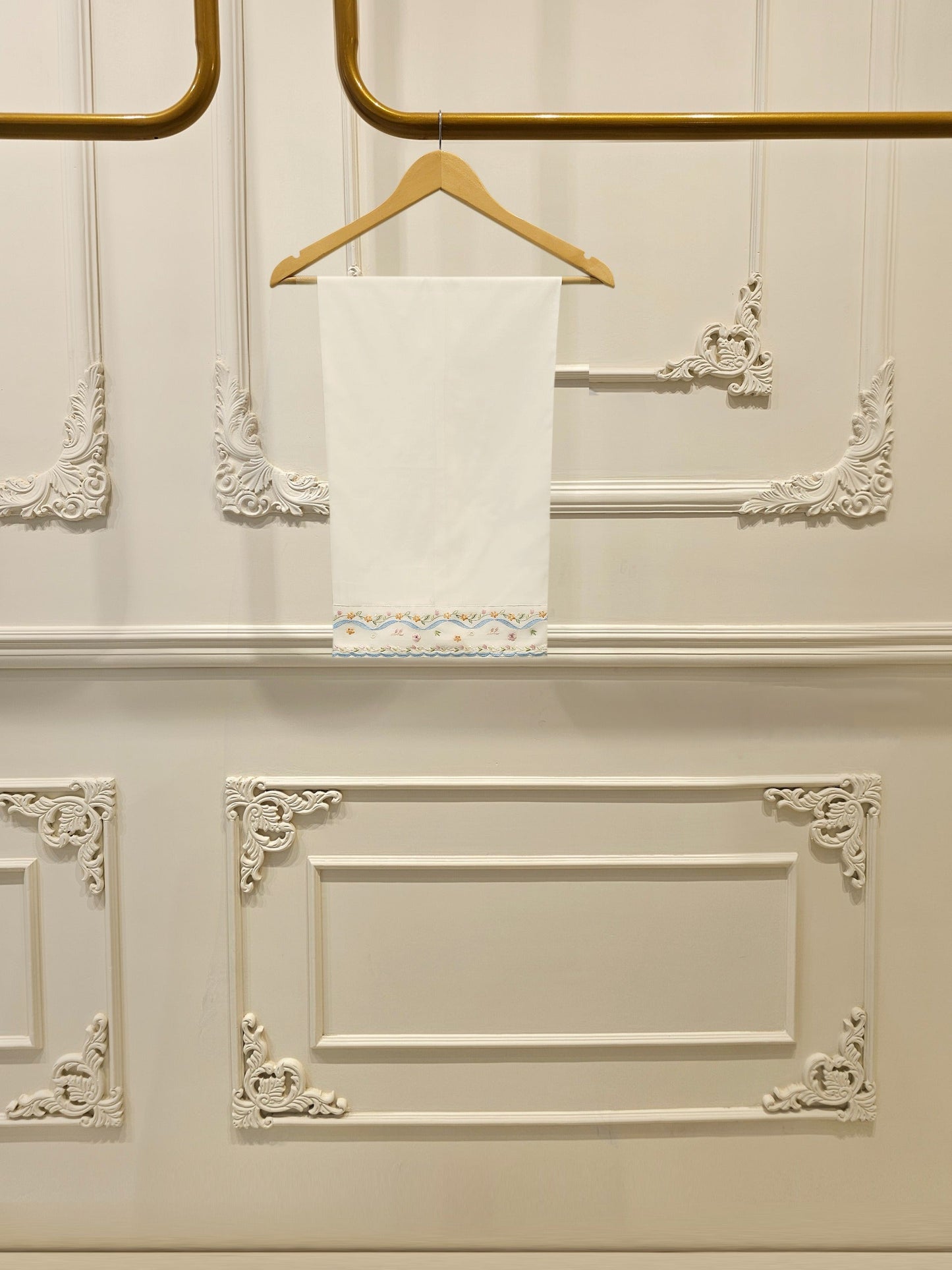 2 Piece - Embroidered Cambric Suit