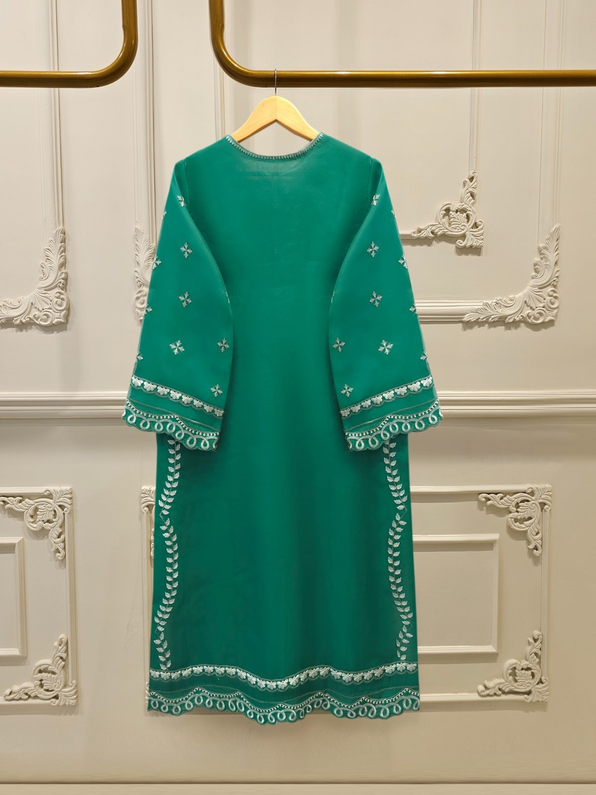 Pure Organza Embroidered Suit