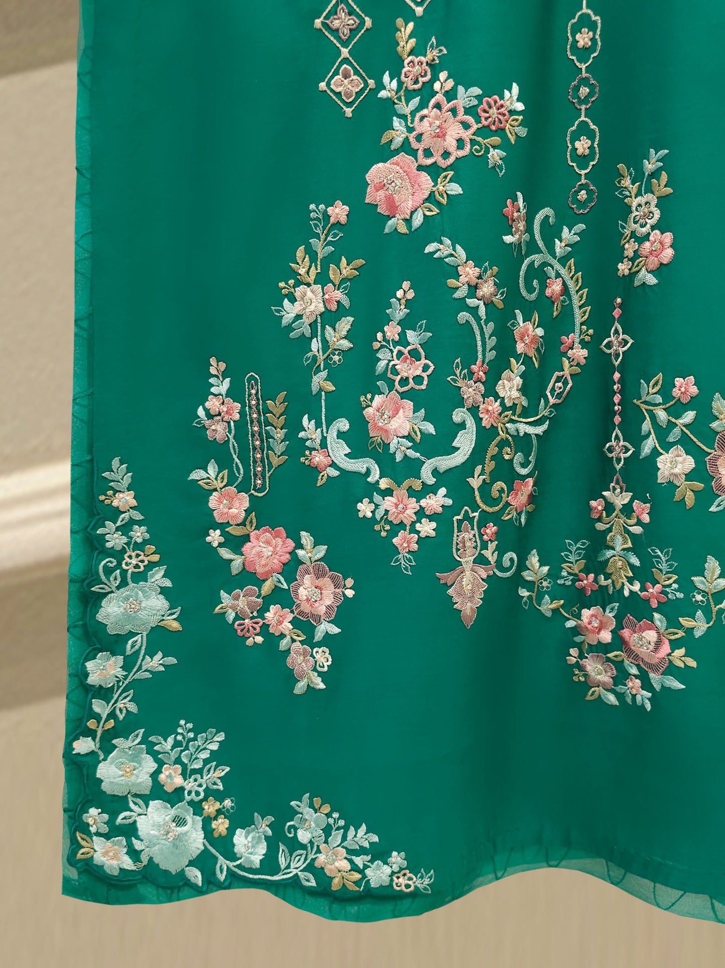 Pure Khaddi Silk Embroidered Suit | 2 Piece