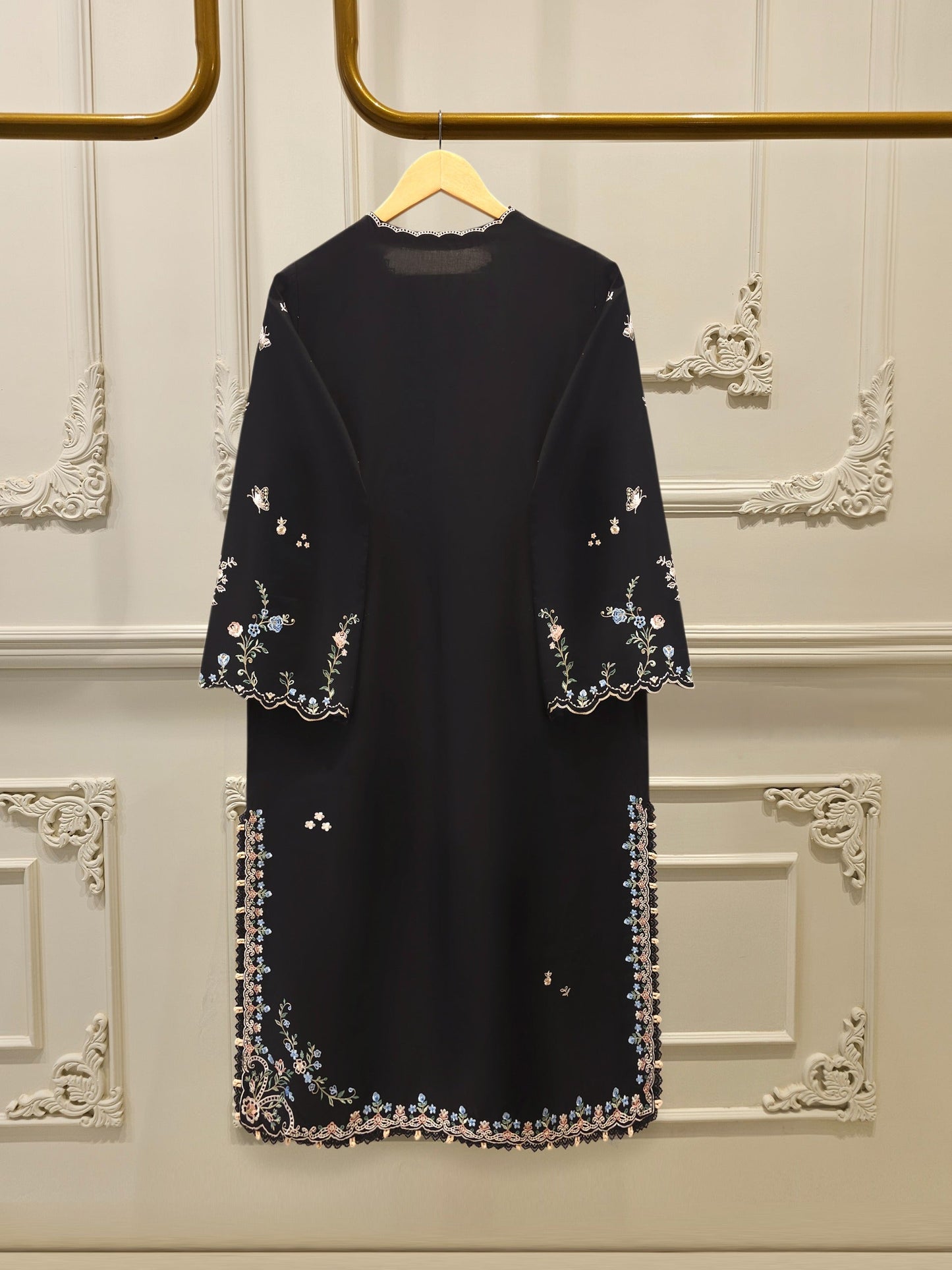 2 Piece - Embroidered Cambric Suit