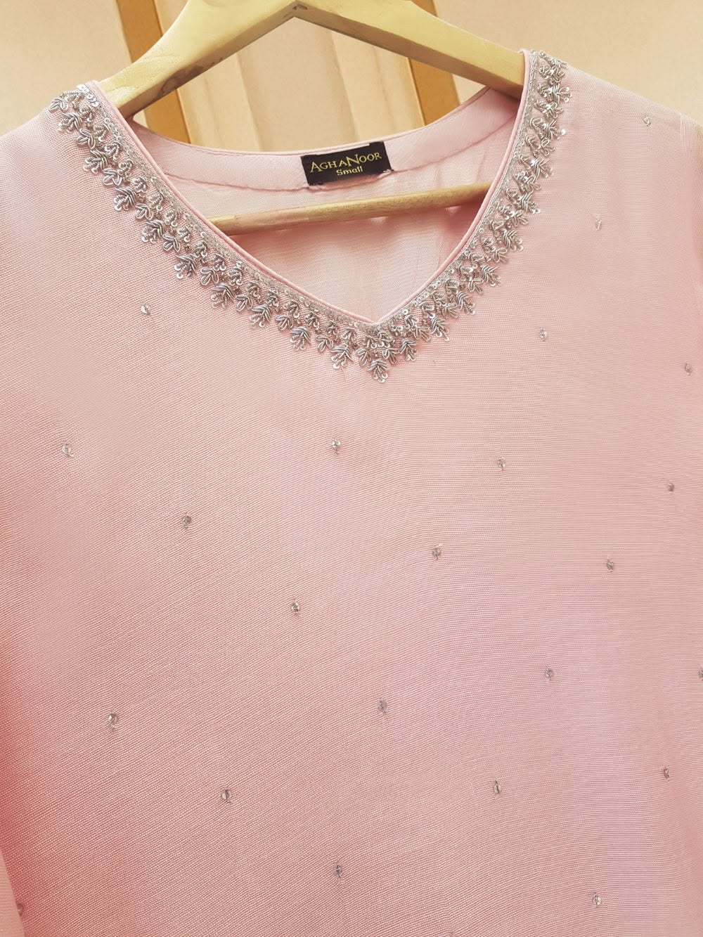 3 PIECE - PURE COTTON NET EMBROIDERED SUIT