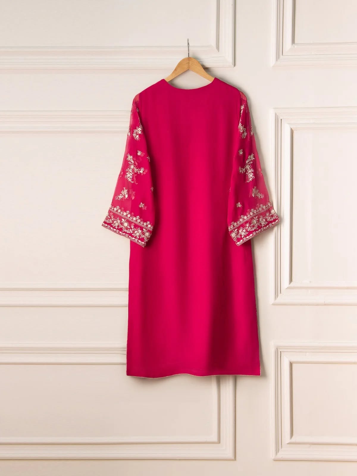 2 Piece - Pure Chiffon Embroidered Suit