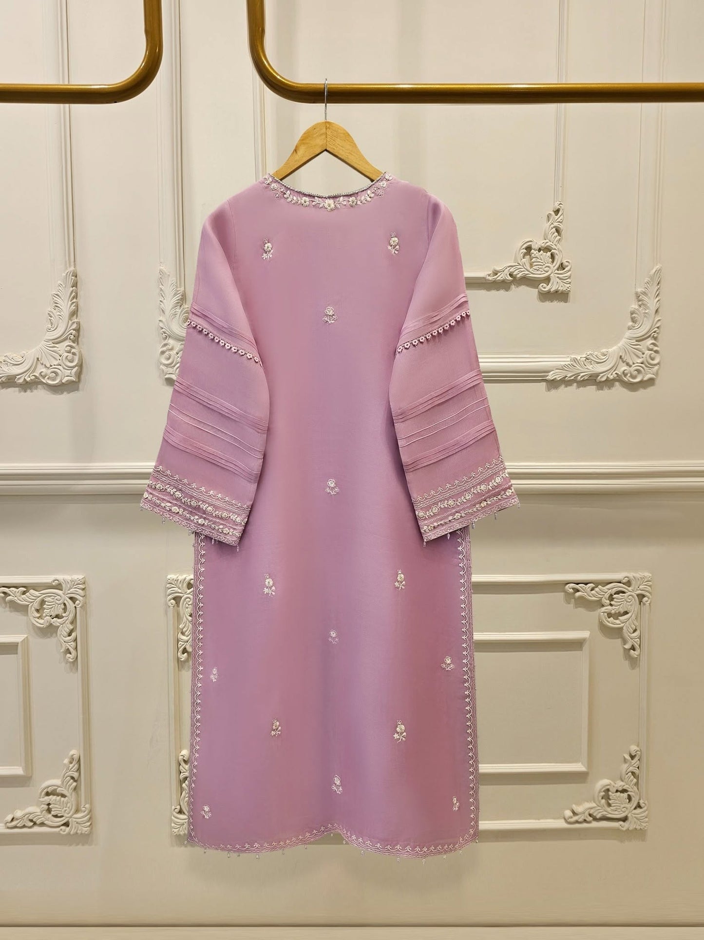 3 Piece - Pure Organza Embroidered Suit