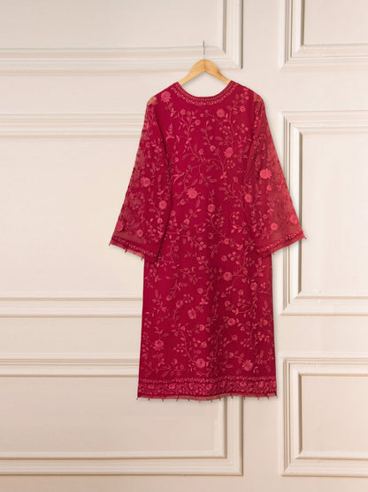 2 Piece - Pure Chiffon Embroidered Suit