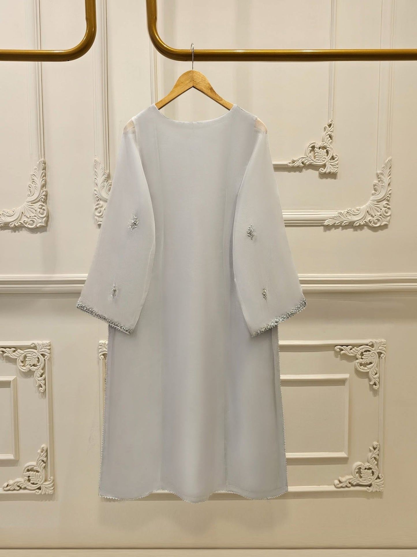 3 Piece - Pure Organza Embroidered Suit