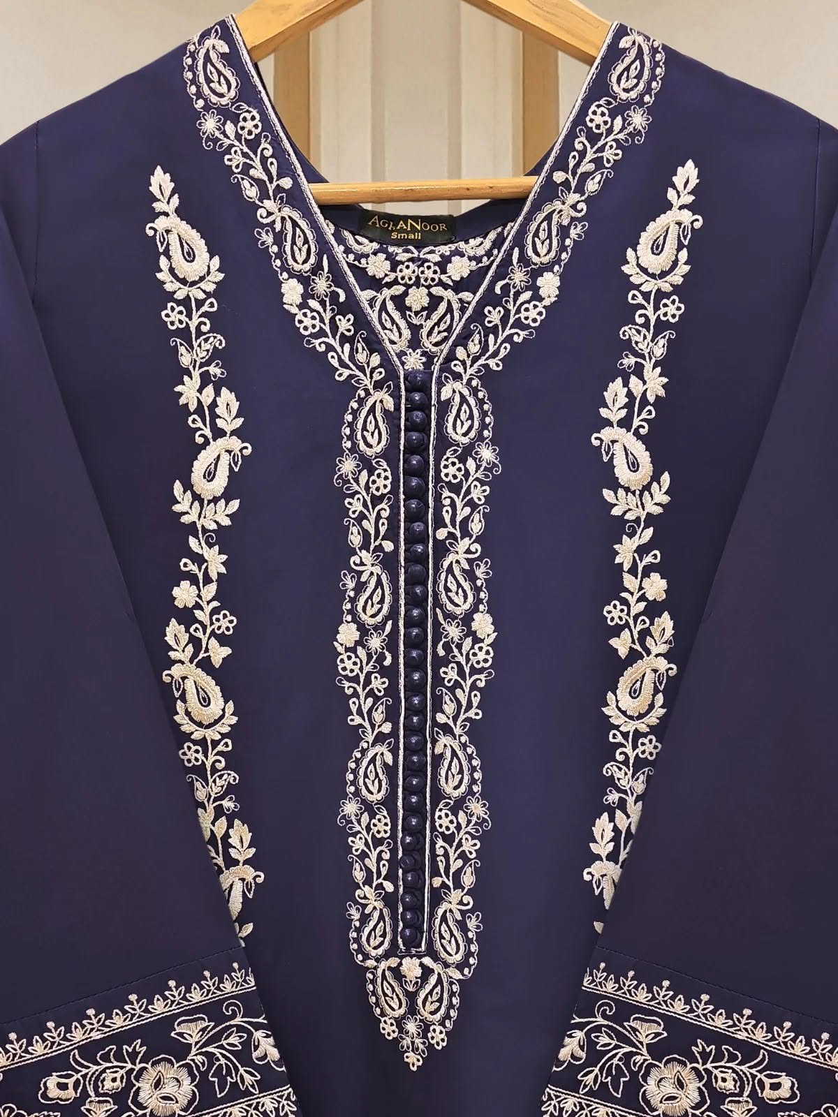 2 Piece - Embroidered Cambric Suit