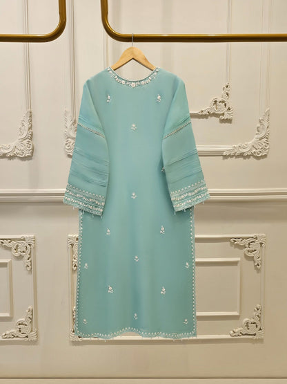 3 Piece - Pure Organza Embroidered Suit