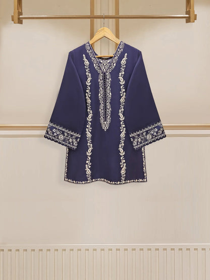 2 Piece - Embroidered Cambric Suit