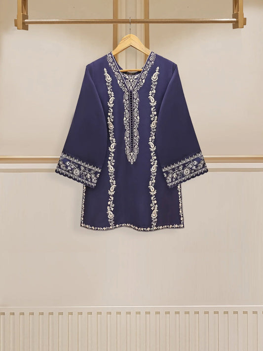 2 Piece - Embroidered Cambric Suit
