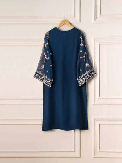 2 Piece - Pure Chiffon Embroidered Suit
