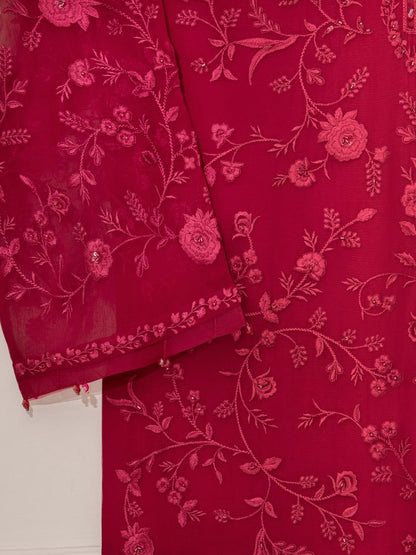 2 Piece - Pure Chiffon Embroidered Suit