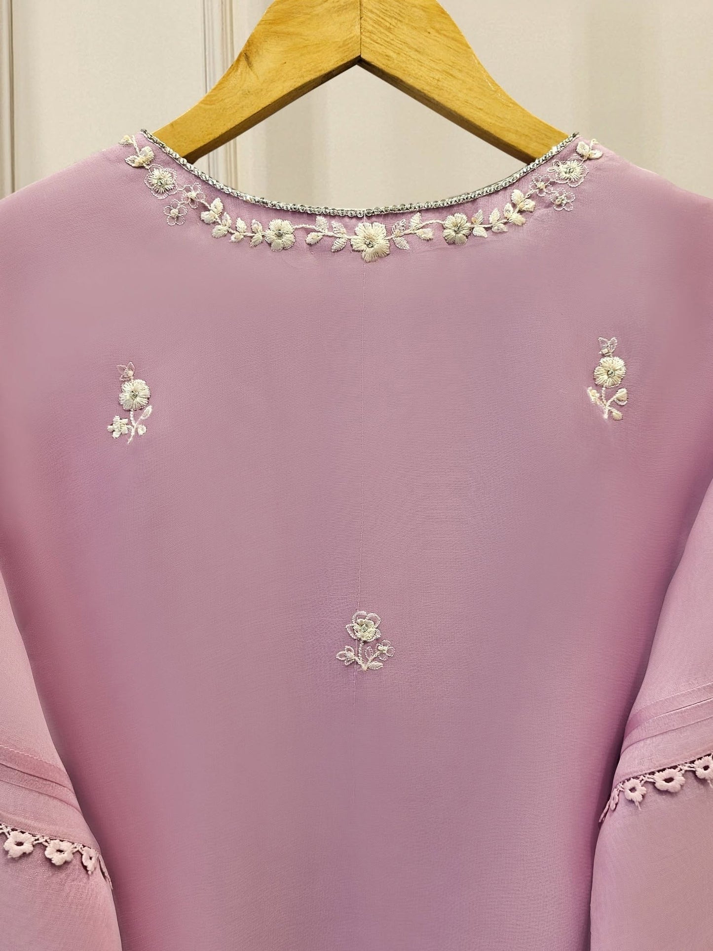 3 Piece - Pure Organza Embroidered Suit