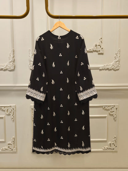 Pure Embroidered Cotton Net Suit | 3 Piece