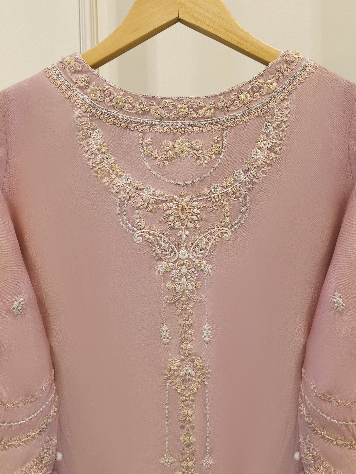 Pure Sheesha Silk Embroidered | 2 Piece