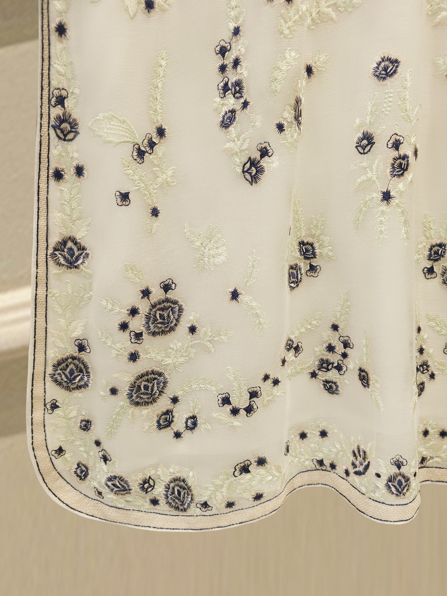 Pure Embroidered Cotton Net Suit | 3 Piece