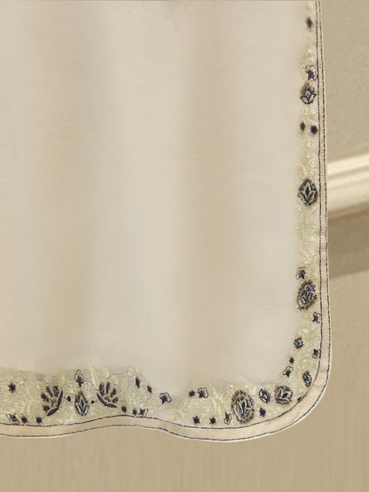 Pure Embroidered Cotton Net Suit | 3 Piece