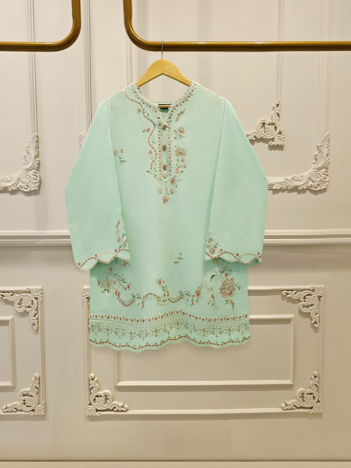 AghaNoor Embroidered Cambric | 2 Piece