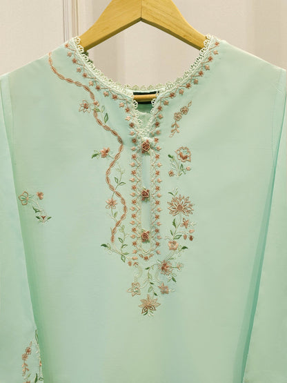 AghaNoor Embroidered Cambric | 2 Piece