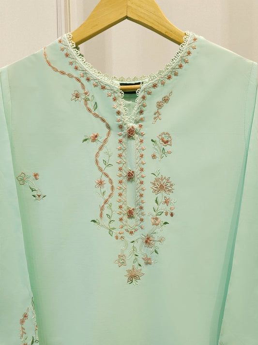AghaNoor Embroidered Cambric | 2 Piece