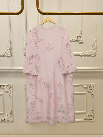 Pure Embroidered Sheesha Silk Shirt