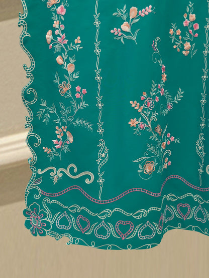 3 Piece - Embroidered Cambric Suit