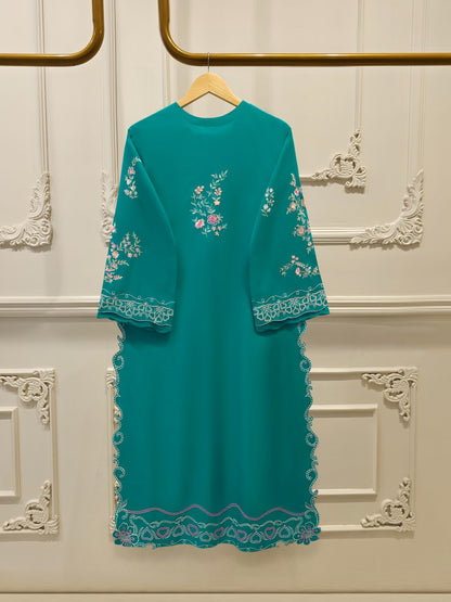 3 Piece - Embroidered Cambric Suit