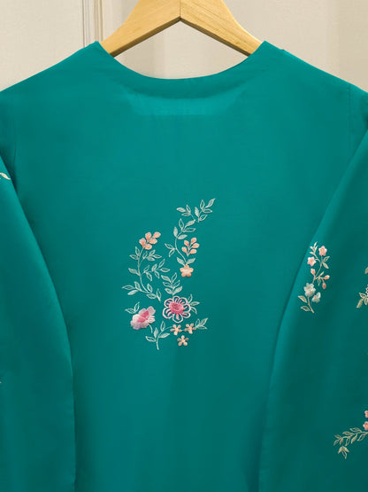 3 Piece - Embroidered Cambric Suit