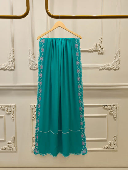 3 Piece - Embroidered Cambric Suit