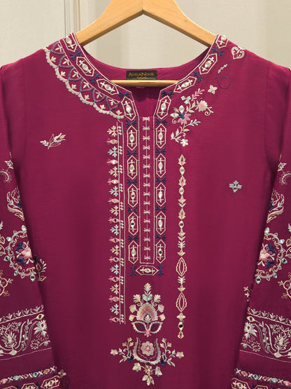 2 Piece - Embroidered Kora Cotton Suit