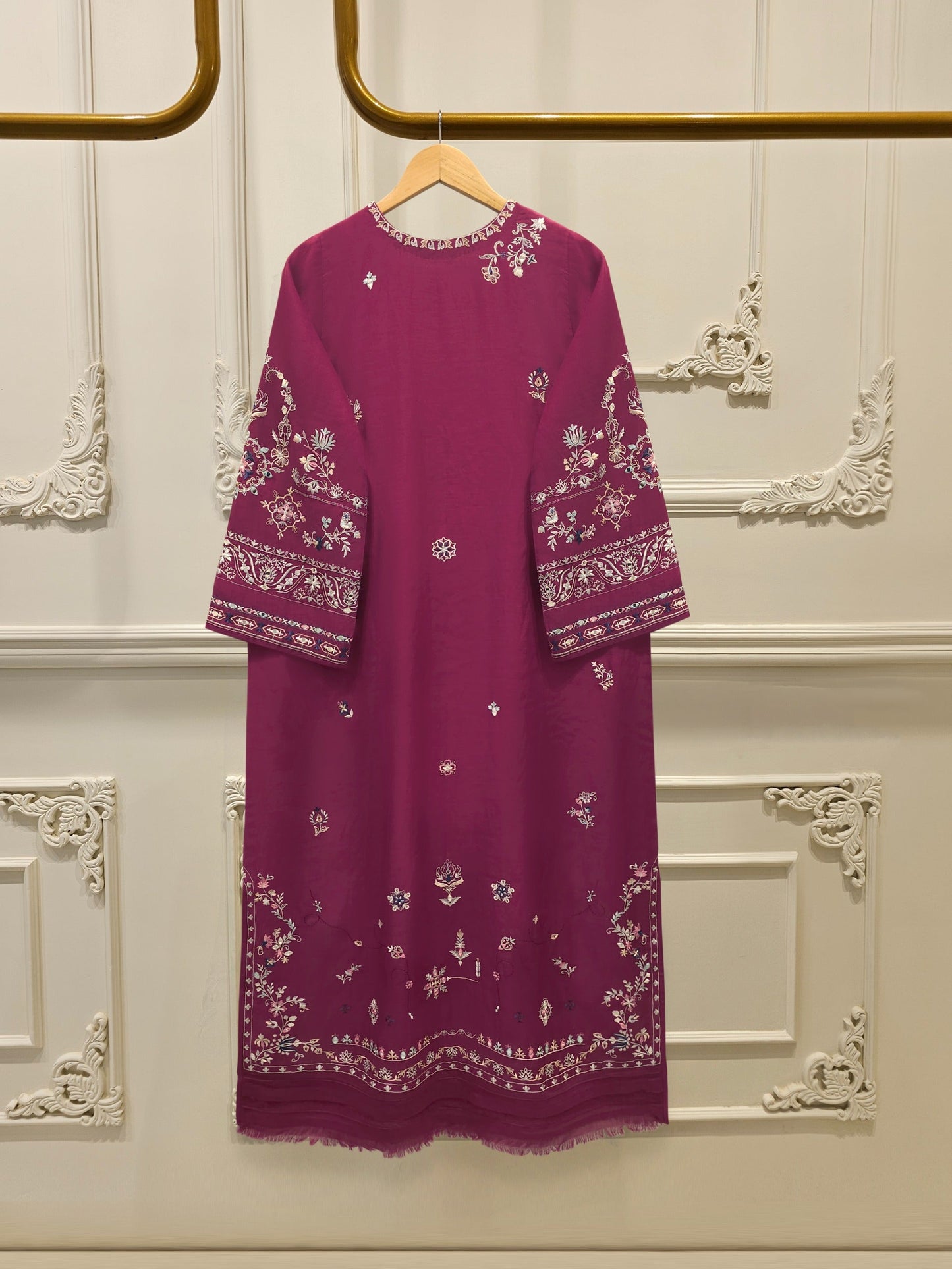 2 Piece - Embroidered Kora Cotton Suit