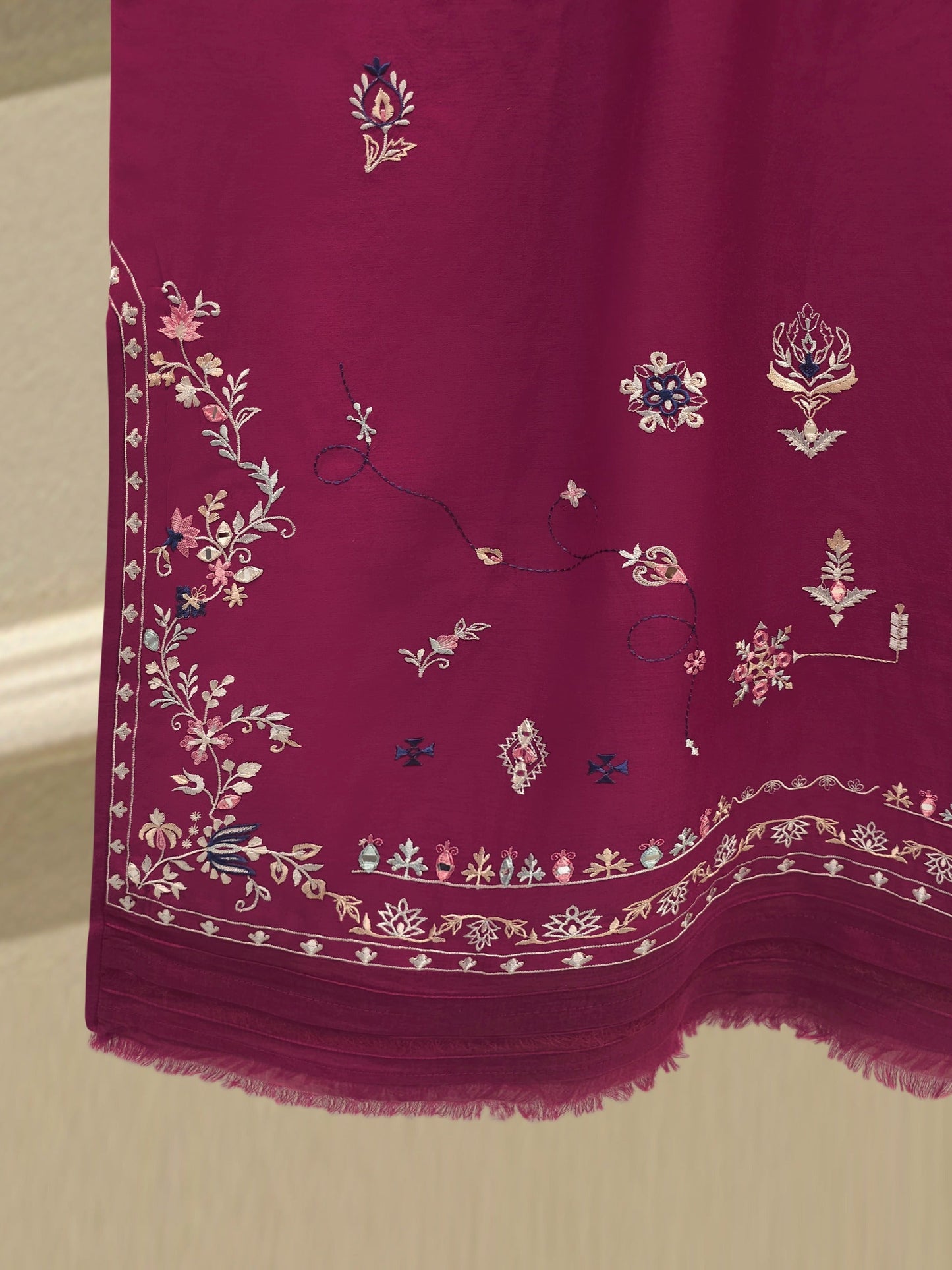 2 Piece - Embroidered Kora Cotton Suit