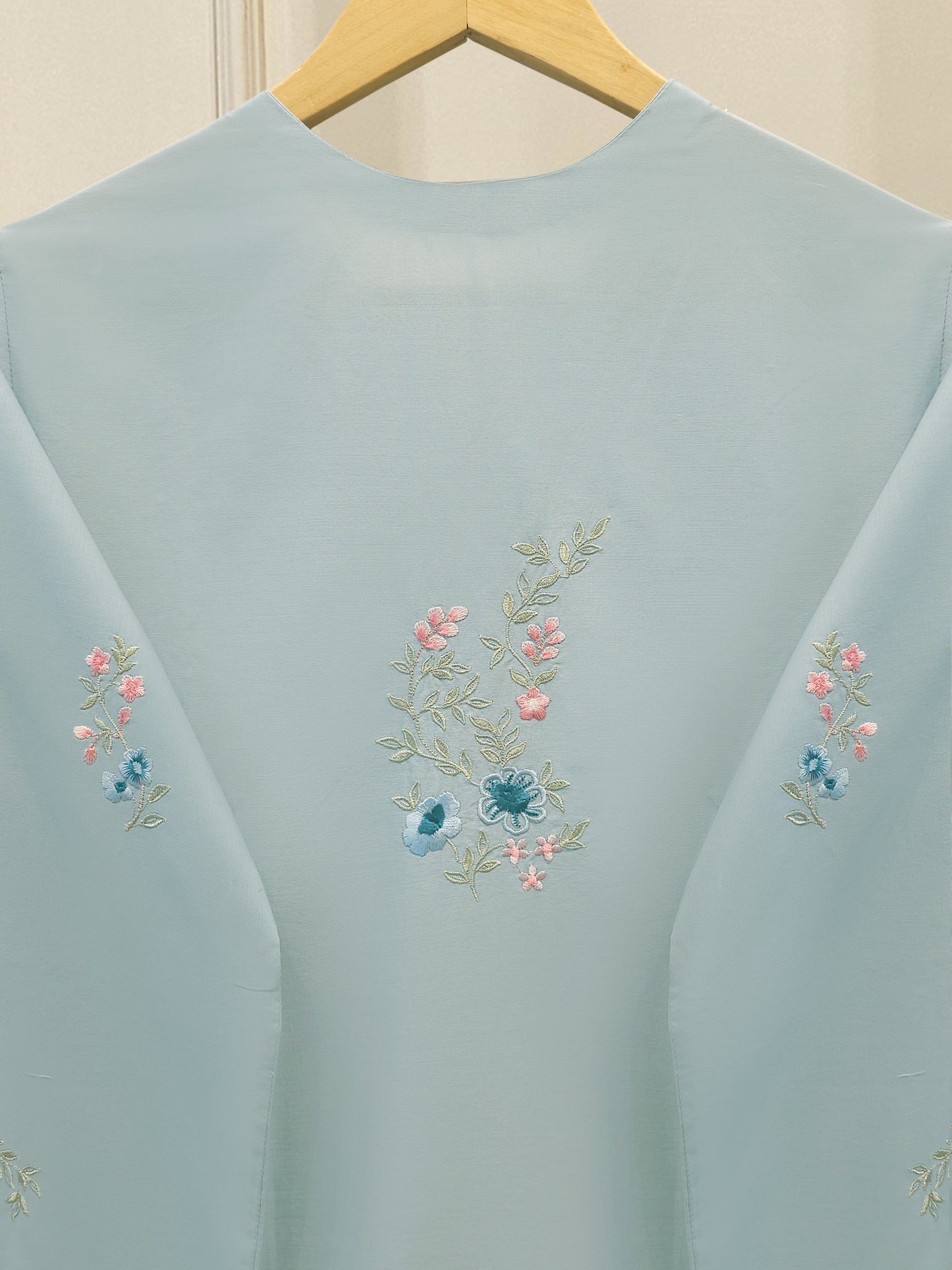 3 Piece - Embroidered Cambric Suit