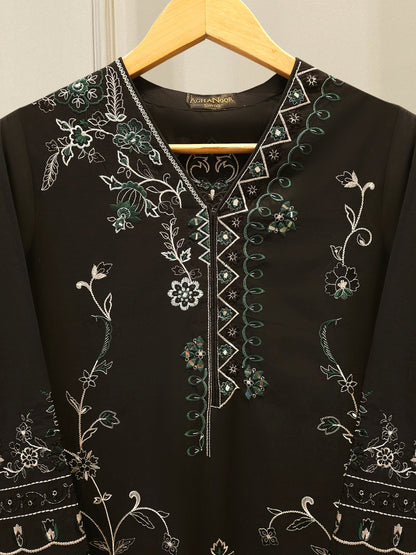 AGHA NOOR 2 Piece - Embroidered Cambric Suit