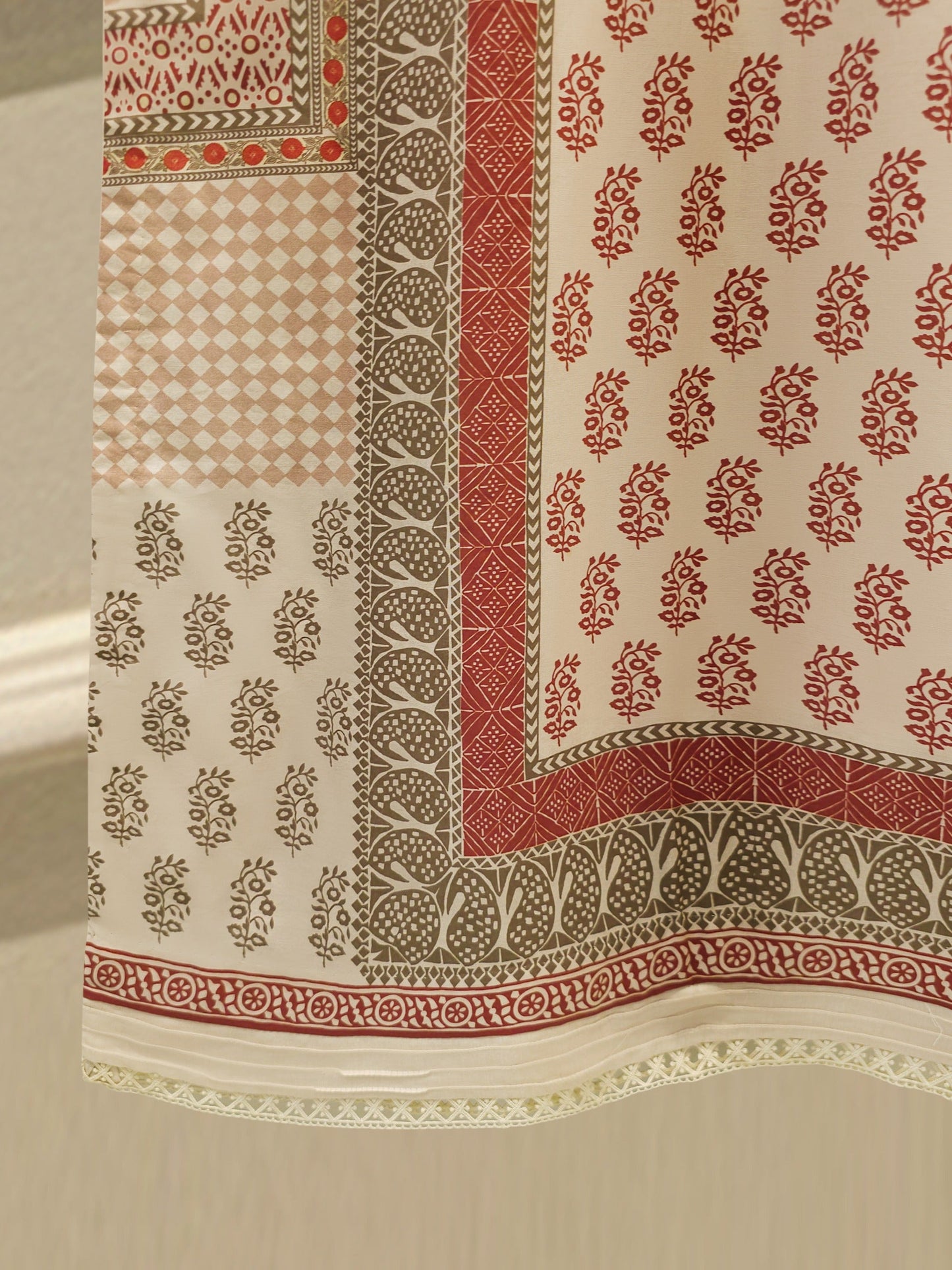 Elegant Digital Printed Cambric Shirt