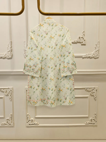 2-Piece Digital Printed Cambric Embroidered Suit