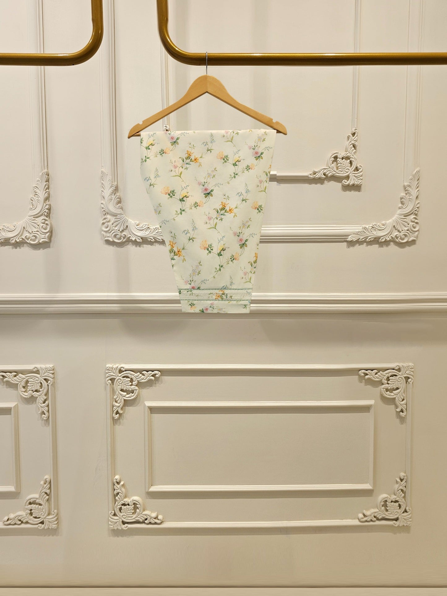 2-Piece Digital Printed Cambric Embroidered Suit