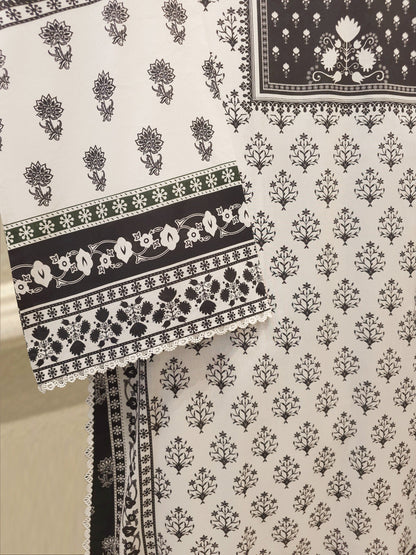 2-Piece Digital Printed Cambric Suit