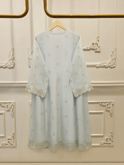 AGHA NOOR 3 Piece - Pure Embroidered Cotton Net Suit