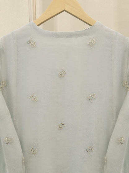 AGHA NOOR 3 Piece - Pure Embroidered Cotton Net Suit