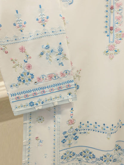 AGHA NOOR 2 Piece - Embroidered Cambric Suit