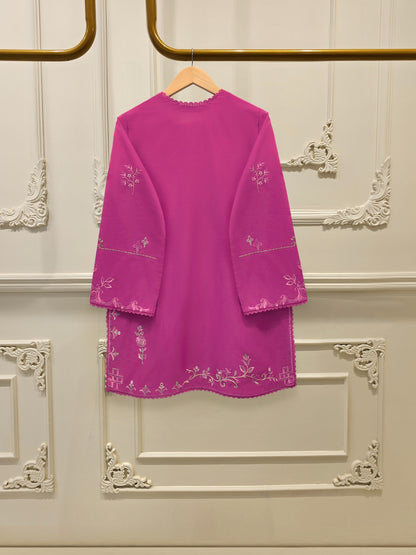 AGHA NOOR 2 Piece - Embroidered Cambric Suit