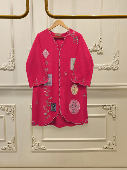 AGHA NOOR 2 Piece - Embroidered Cambric Suit