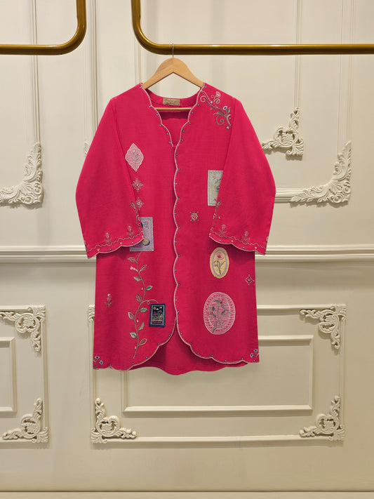 AGHA NOOR 2 Piece - Embroidered Cambric Suit