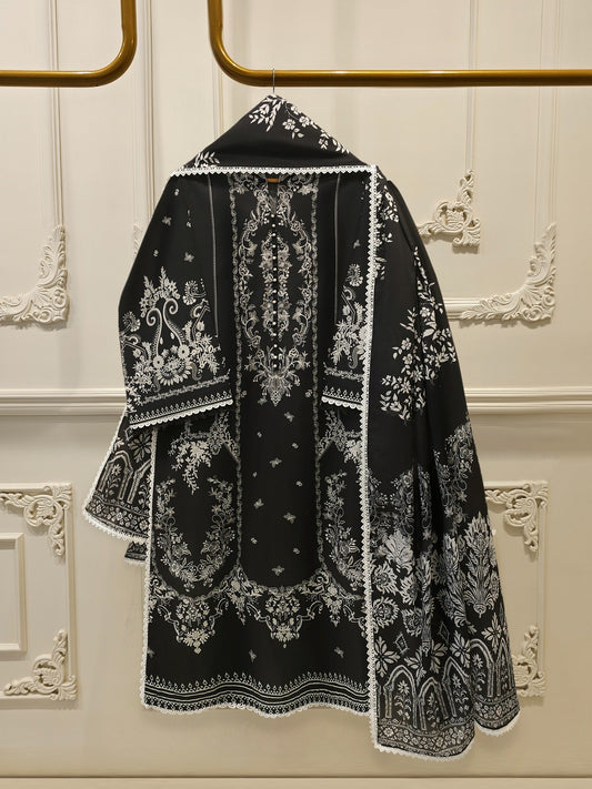 2-Piece Digital Printed Cambric Suit