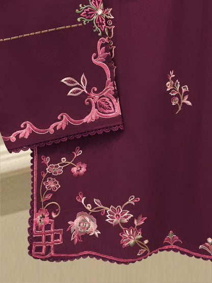 Pure Embroidered Cambric Shirt