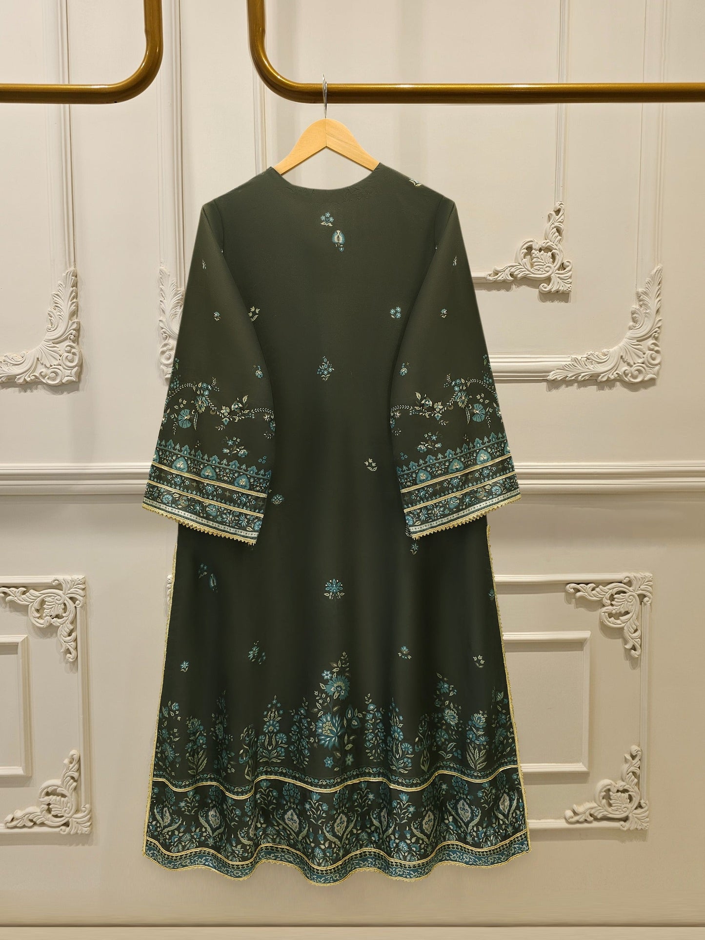 AGHA NOOR 3-Piece Pure Embroidered Silk Suit – Luxury Elegant Women's Formal Wear